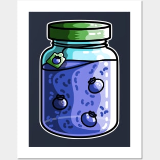 Cute Blueberry Jam Posters and Art